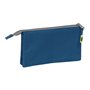 Trousse Fourre-Tout Triple Munich Street Bleu Gris 22 x 12 x 3 cm