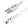 Câble USB Startech USB2AC1MNCWHE Blanc 1 m
