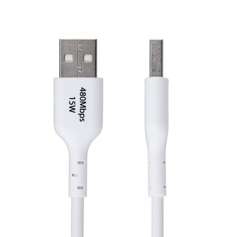 Image secondaire de Câble USB Startech USB2AC2MNCWHE Blanc 2 m