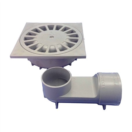 Évier Tecnoagua T-88 VH PVC 20 x 20 x 7 cm Ø 11 - 9 cm