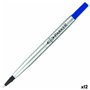 Recharge pour stylo Parker Bleu (12 Unités)