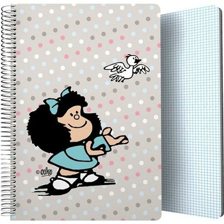 Cahier Mafalda Bird Multicouleur Din A4 80 Volets