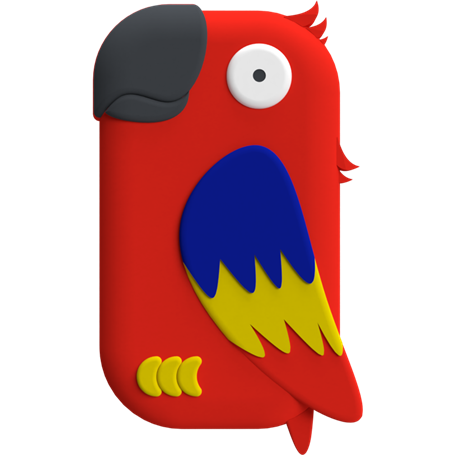 Porte monnaie sans contact Perroquet - Fabriqué en France Money Walkie