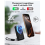 Powerbank sans fil Magnétique MagPro Slim 10000mAh 2 ports USB C+C Noir Iniu