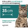 Collier répulsif anti-tiques et puces - VETOCANIS - Noir Reflechissant pour Chat
