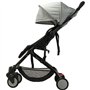 BAMBISOL - Poussette compacte - YUKO - 0 a 36 mois (max 15 kg) - Sangle de portage - 4 roues - Noir