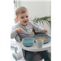 BEABA, Coffret repas Silicone Bébé, Avec Ventouse, Anti-dérapant, 4 Pieces, Assiette + Bol+ Verre + Cuillere, Jungle