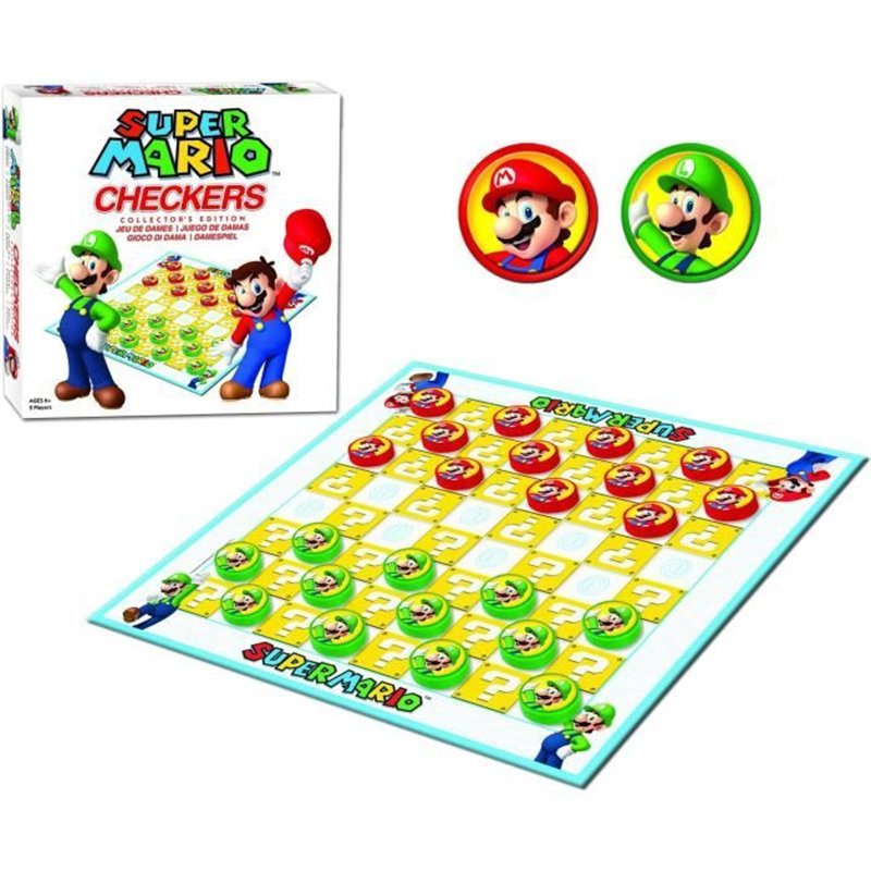 Image secondaire de Super Mario Checkers - Jeu de société - GOLIATH - Des 6 ans
