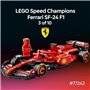 LEGO Lot de 10 écuries Formula 1 Speed Champions - Jeu de construction avec véhicule de course + 1 minifigurine collector