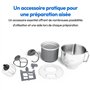 Robot pâtissier - MEDION - MD18420 - 1200 W - 5 L - 8 vitesses - Bol a glace - Noir