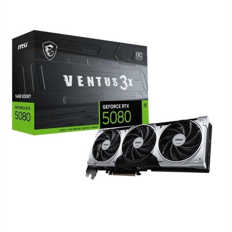 Carte graphique - MSI - GeForce RTX 5080 VENTUS 3X OC PLUS - 16 Go