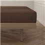 Drap housse Happy Home Marron Lit de 120