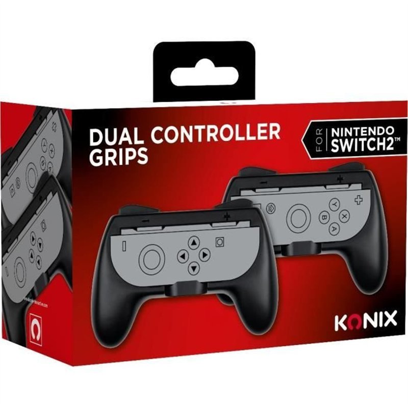 Image secondaire de Paire de supports Joy-Con - KONIX - Nintendo Switch 2 - Forme de manette classique - Noir