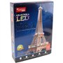 Maquette 3D - APD - Tour Eiffel - Lumineuse LED - 84 pieces - a monter soi-meme