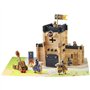 Jeu de construction - Jeujura - 8028 - Château fort - Catapulte - 270 pieces en bois
