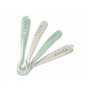 Lot de 4 cuilleres 1er âge silicone Gris velours/Vert sauge