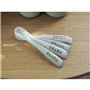 Lot de 4 cuilleres 1er âge silicone Gris velours/Vert sauge