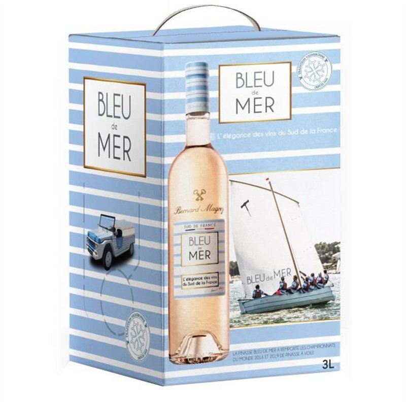 BIB 3L Bernard Magrez Bleu de Mer IGP Pays d'Oc - Vin rosé du Languedoc-Roussillon