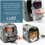 Cage de transport pour chat - CATIT - Cabrio - Multifonctionelle - Ouverture 360° - Bleu-gris