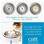 Fontaine a eau pour chat a fleur - CATIT - Flower - 3L - Dessus en acier inoxydable -  Avec LED - Blanc