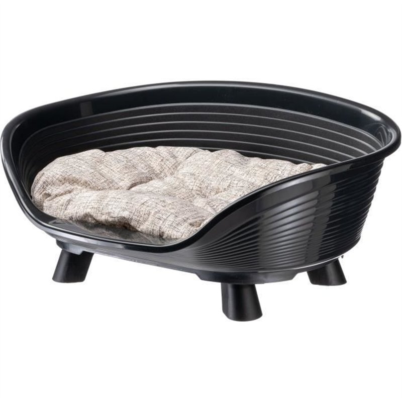 Corbeille - FERPLAST - THRONE 4 - Avec coussin relax - Noir