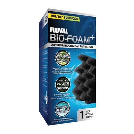 Bloc de Bio-Foam FLUVAL - Mousse bio et mécanique pour aquariums d'eau douce ou d'eau de mer