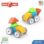 Blocs magnétiques - GEOMAG - Magicube 308 - 10 pieces - Formes variées - Véhicules - Plastique recyclé