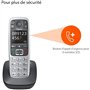 Gigaset Téléphone sans fil dect silver - giga e 560 silver