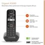GIGASET Téléphone Fixe AS690 Noir