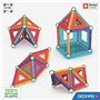 Coffret de construction - GEOMAG - Glitter Panels - 35 pieces - Magnétique - Plastique recyclé