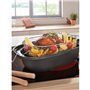 Cocotte arôme avec panier friture - GSW - 414593 - Acier carbone - 4 L / 32 cm - Tous feux dont induction