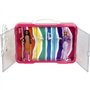 Mallette vitrine Barbie - KLEIN - 5808 - Pour 6 poupées avec fermoir lumineux - Des 3 ans