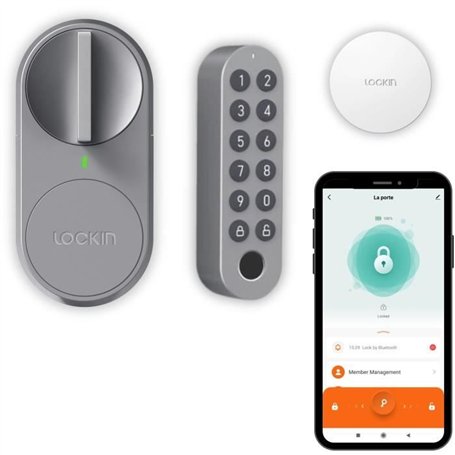 Kit serrure de porte d'entrée - KONYKS - Lockin G30 Pro - Digicode et hub inclus