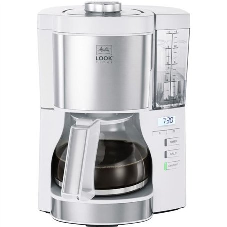 Cafetiere filtre - Melitta - Look V Timer 1025-07 - 1,25L - 10 tasses - 1080 Watts