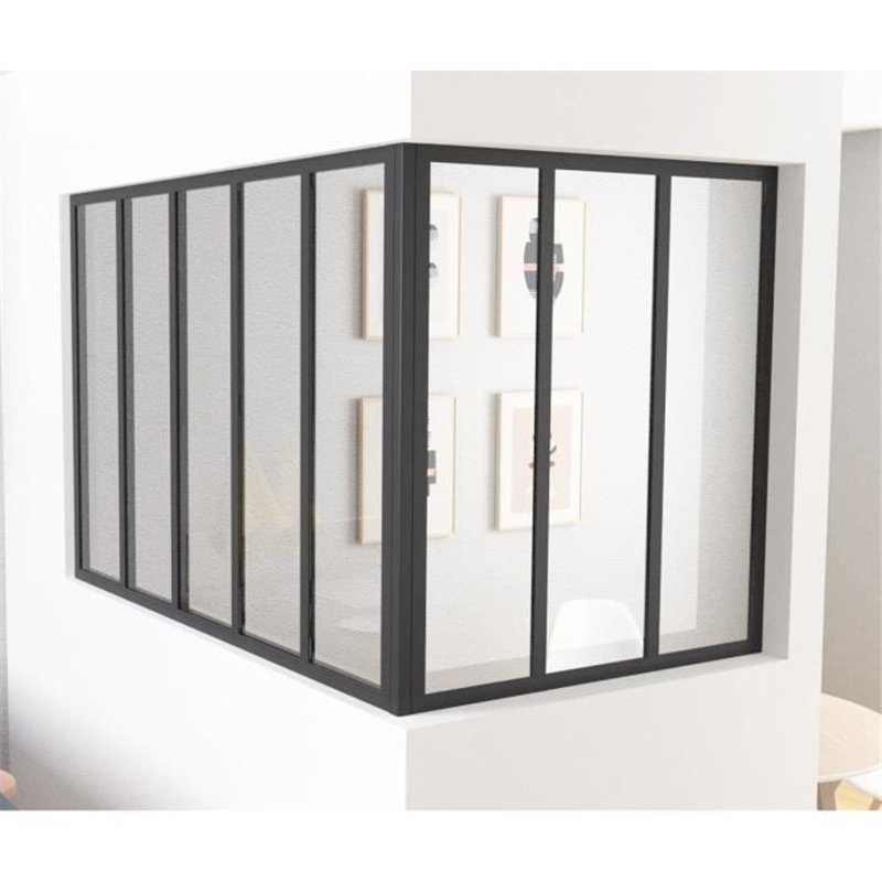 Image secondaire de Poteau d'angle - OPTIMUM - H50 X L30 cm - Noir