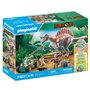 PLAYMOBIL 71820 Spinosaure, chercheur et véhicule a grue pivotante, Dinos, 60 pieces, Des 4 ans
