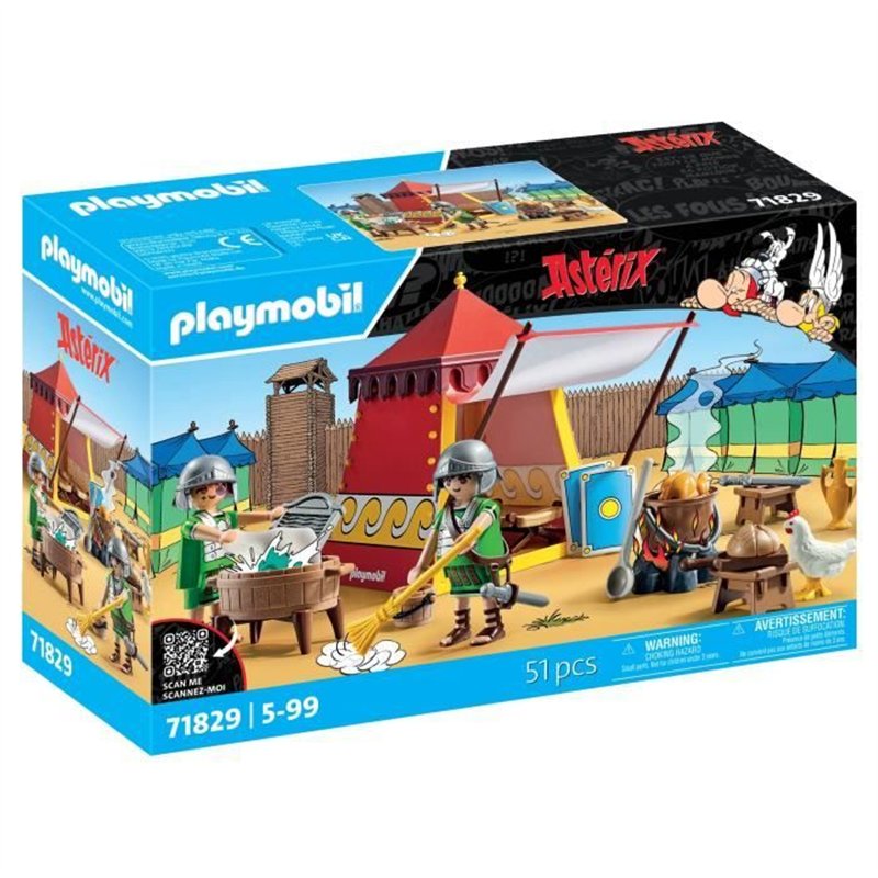 PLAYMOBIL 71829 Tente des légionnaires, Astérix, Personnages de la BD, Des 5 ans