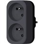 Biplite - QUARX - 2P 16A - Noir et gris anthracite, conforme NF