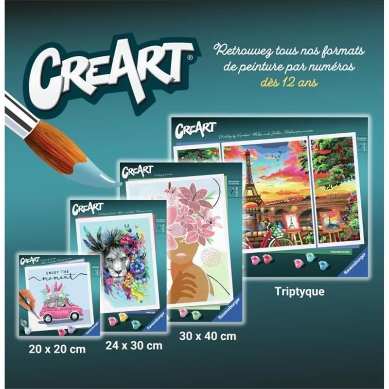 Image secondaire de CreArt 24x30 cm EAMES - Loisir créatif - Peinture par numéros - Adulte - Des 12 ans - 20153 - Version française - Ravensburger