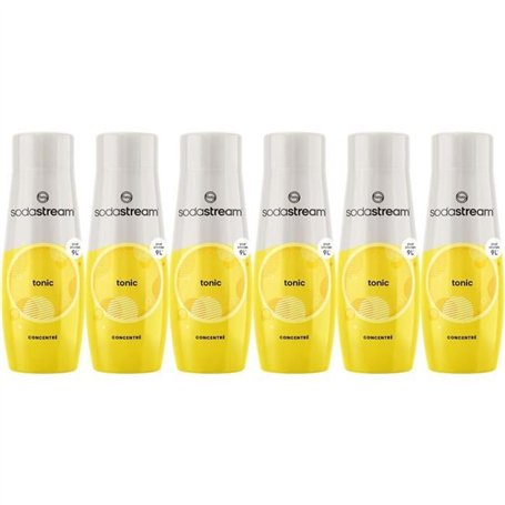 Concentrés SODASTREAM - Lot de 6 concentrés Tonic - Jusqu'a 54L de boissons - 440 ml