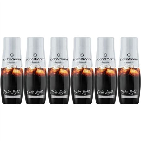 Concentrés SODASTREAM - Lot de 6 concentrés Cola Light - Jusqu'a 54L de boissons - 440 ml