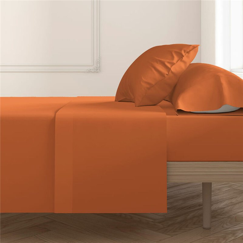 Drap Happy Home MixColors Orange Lit de 120