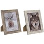 Cadre photo Home ESPRIT Blanc Naturel Verre polystyrène Scandinave 19,5 x 2 x 24,5 cm (2 Unités)