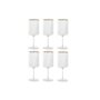 Set de Verres Home ESPRIT Transparent Doré Verre 400 ml (6 Unités)