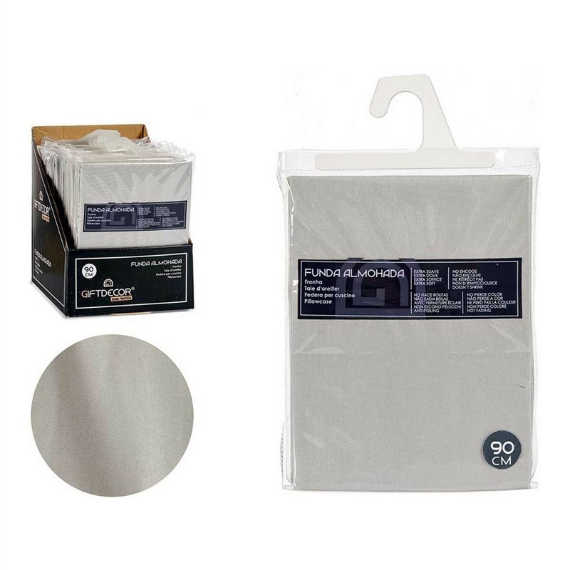 Image secondaire de Taie d'oreiller Gris 45 x 0,3 x 90 cm