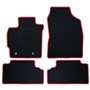 Set de tapis de voitures OCC Motorsport OCCTY0001RD Noir Toyota Auris (2007-2013) 5 Pièces
