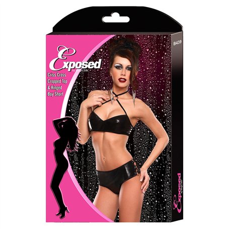 Ensemble de Lingerie Exposed Noir (L/XL)