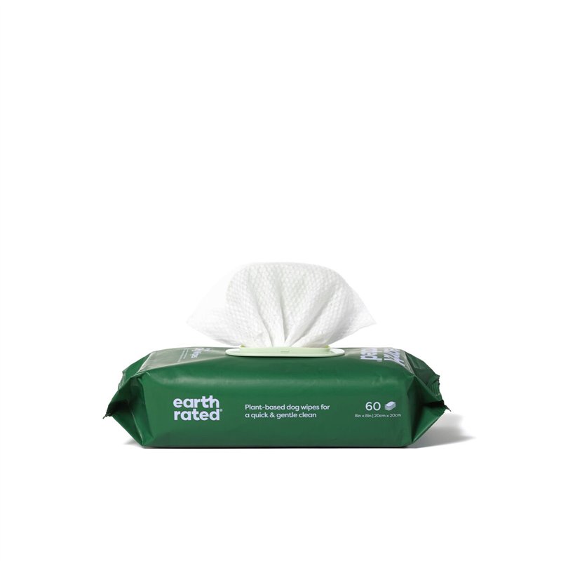 Image secondaire de Lingettes humides pour animaux domestiques Earth Rated Lavande (60 Pièces)