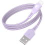 Câble Tissé USB A / USB C 3A 1.2m FastCharge 15W Violet Bigben