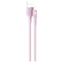 Câble Tissé USB A / Lightning 2.4A 1.2m FastCharge 12W Rose Bigben